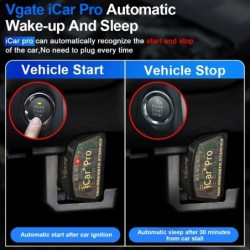 Vgate iCar Pro elm327 V2.3 OBD 2 OBD2 Instrumente de diagnosticare auto WIFI Bluetooth 4.0 pentru Android/IOS BT3.0 Pentru scane