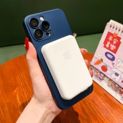 Carcasă magnetică originală Magsafe pentru iPhone 16 13 12 11 14 15 Pro Max, mată, rezistentă la șocuri, cu încărcare wireless, 