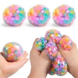 6cm copii exotice Pinch The Rainbow șirag de mărgele reducerea presiunii mingea de ventilație mingea de decompresie jucărie TPR 