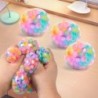 6cm copii exotice Pinch The Rainbow șirag de mărgele reducerea presiunii mingea de ventilație mingea de decompresie jucărie TPR 