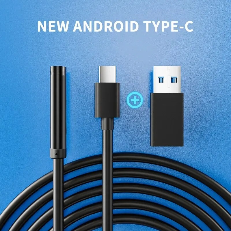 Cameră endoscopică 7.0MM TYPE-C, impermeabilă IP67, cu 6 LED-uri, reglabilă prin USB, Android, flexibilă, pentru inspecție boros Cameră endoscopică 7.0MM TYPE-C, impermeabilă IP67, cu 6 LED-uri, reglabilă prin USB, Android, flexibilă, pentru inspecție boros