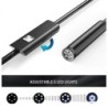 Cameră endoscopică 7.0MM TYPE-C, impermeabilă IP67, cu 6 LED-uri, reglabilă prin USB, Android, flexibilă, pentru inspecție boros