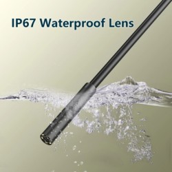 Cameră endoscopică 7.0MM TYPE-C, impermeabilă IP67, cu 6 LED-uri, reglabilă prin USB, Android, flexibilă, pentru inspecție boros