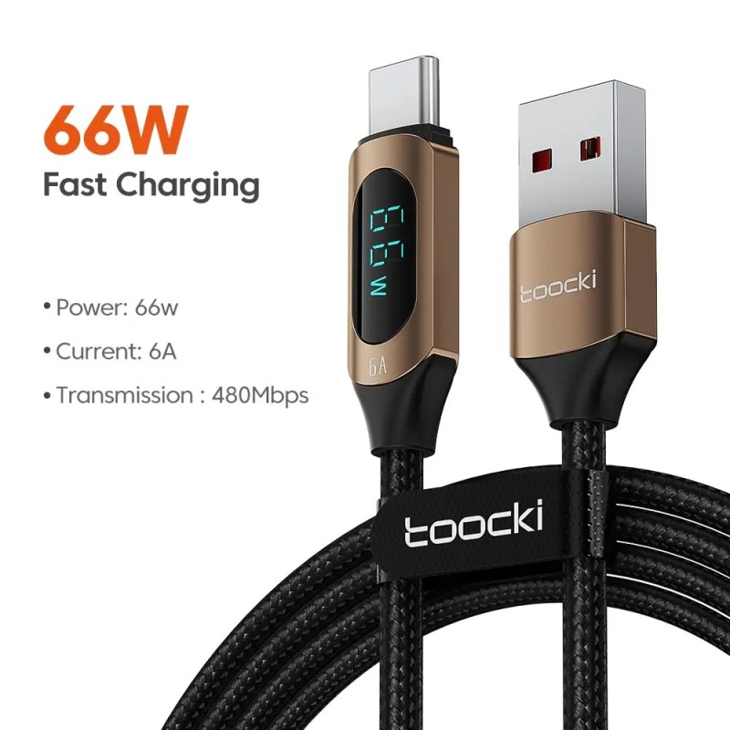 Cablu Toocki tip C la tip C 100W PD Încărcător rapid de încărcare Cablu de afișare USB C la USB C pentru Xiaomi POCO F3 Realme M Cablu Toocki tip C la tip C 100W PD Încărcător rapid de încărcare Cablu de afișare USB C la USB C pentru Xiaomi POCO F3 Realme M