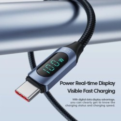 Cablu Toocki tip C la tip C 100W PD Încărcător rapid de încărcare Cablu de afișare USB C la USB C pentru Xiaomi POCO F3 Realme M