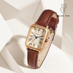 Ceasuri de mână pentru femei, curea din piele, cuarț, retro, cadran digital, casual, la modă, cadou