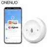 ONENUO Tuya ZigBee WiFi senzor inteligent de apă detector de scurgeri de apă inundații alarmă de scurgere Smart Life Control fun
