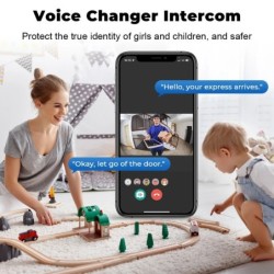 Tuya WiFi Video Sonerie Cameră HD fără fir Alarma IR Securitate Smart Home Sonerie WiFi Interfon pentru casă
