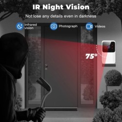 Tuya WiFi Video Sonerie Cameră HD fără fir Alarma IR Securitate Smart Home Sonerie WiFi Interfon pentru casă