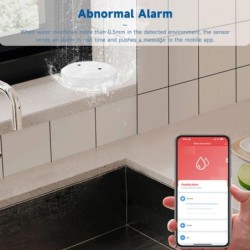 Senzor de apă Zigbee Tuya, detector de scurgeri și inundații, aplicație de monitorizare de la distanță pentru bucătărie/baie, as