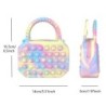 Pop Purse Silicon Senzorială Push Pop Bubble Bag Crossbody Bag Jucării Antistres Reliver Autism Geantă de mână Monedă Husă pentr