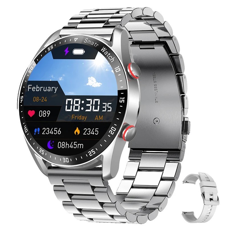 Ceas inteligent ECG+PPG Bluetooth Call Bărbați Laser Sănătate Tensiune arterială Ceasuri sportive Fitness Ceasuri sport pentru b