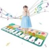 Coolplay Covoraș muzical pentru pian pentru copii mici, covoraș de dans cu claviatură de podea cu 8 sunete de animale, jucării e