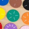 51Pcs fracții matematică predare instrument EVA formă rotundă instrument copii Montessori educaționale timpurii matematică dezvo