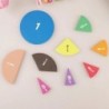 51Pcs fracții matematică predare instrument EVA formă rotundă instrument copii Montessori educaționale timpurii matematică dezvo