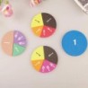 51Pcs fracții matematică predare instrument EVA formă rotundă instrument copii Montessori educaționale timpurii matematică dezvo