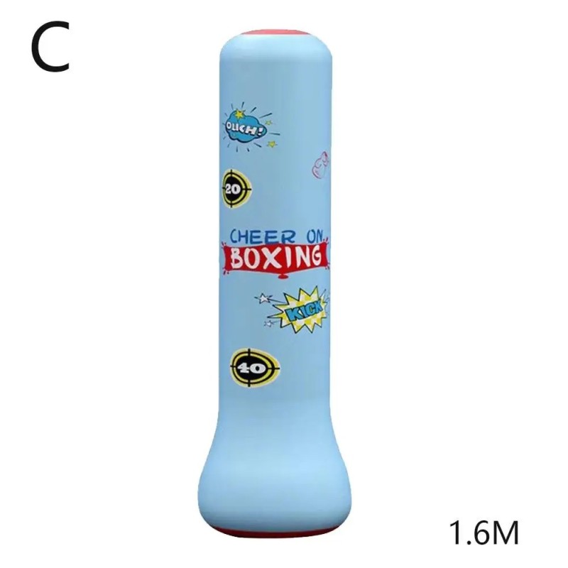 Sac de box gonflabil pentru copii, 1,2/1,6 M, sală de sport, fitness, box, antrenament, sac de nisip, jucării pentru ameliorarea Sac de box gonflabil pentru copii, 1,2/1,6 M, sală de sport, fitness, box, antrenament, sac de nisip, jucării pentru ameliorarea