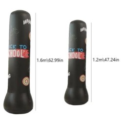 Sac de box gonflabil pentru copii, 1,2/1,6 M, sală de sport, fitness, box, antrenament, sac de nisip, jucării pentru ameliorarea