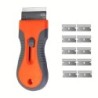 1 set lamă de îndepărtare a lipiciului cu 10 lame, cuțit telescopic de reglare, instrument de curățare pentru îndepărtarea etich