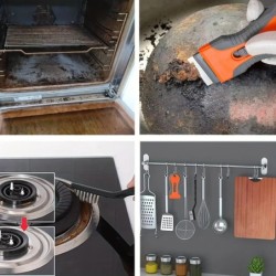 1 set lamă de îndepărtare a lipiciului cu 10 lame, cuțit telescopic de reglare, instrument de curățare pentru îndepărtarea etich