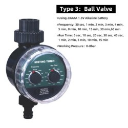 Temporizator de udare pentru grădină, supapă cu bilă/valvă solenoidală, controler de irigații, casă, grădină, supapă electronică