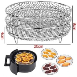 Suport metalic pătrat/rotund/dreptunghiular pentru friteuză cu aer, accesorii pentru friteuză cu aer, Cosori, Instant Vortex, Go