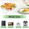 Suport metalic pătrat/rotund/dreptunghiular pentru friteuză cu aer, accesorii pentru friteuză cu aer, Cosori, Instant Vortex, Go