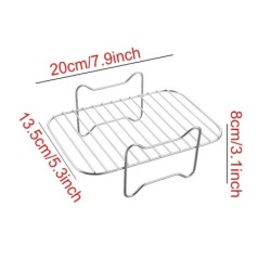 Suport metalic pătrat/rotund/dreptunghiular pentru friteuză cu aer, accesorii pentru friteuză cu aer, Cosori, Instant Vortex, Go