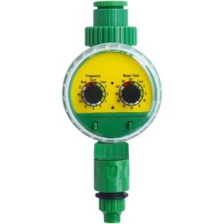 Furtun de udare automat electronic pentru grădină, verde, din plastic, în aer liber, cu temporizator de irigații, robinet, furtu