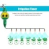 Furtun de udare automat electronic pentru grădină, verde, din plastic, în aer liber, cu temporizator de irigații, robinet, furtu