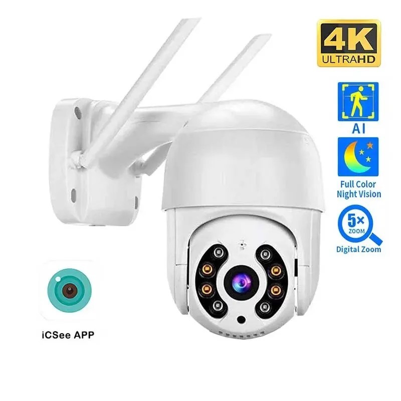 8MP 4K IP Camera 5MP Speed Dome Auto Tracking PTZ Camera Smart Home Outdoor Wireless WIFI Camera Monitor de supraveghere 8MP 4K IP Camera 5MP Speed Dome Auto Tracking PTZ Camera Smart Home Outdoor Wireless WIFI Camera Monitor de supraveghere