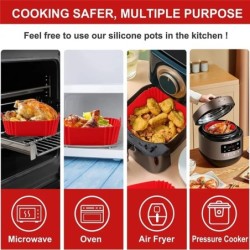 Accesorii pentru căptușeală de tigaie reutilizabilă pentru friteură cu aer Friteuză cu aer din silicon.