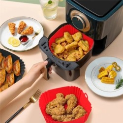 Accesorii pentru căptușeală de tigaie reutilizabilă pentru friteură cu aer Friteuză cu aer din silicon.