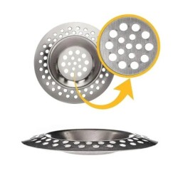 Filtru de chiuvetă din oțel inoxidabil, sita de chiuvetă, filtru de chiuvetă pentru baie, sita de scurgere, filtru de canalizare
