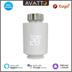 AVATTO Tuya ZigBee3.0 termostat radiator actuator Smart TRV controler termostatic valvă funcționează cu Alexa Google Home Alice