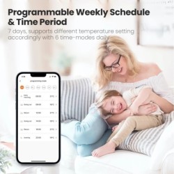 AVATTO Tuya ZigBee3.0 termostat radiator actuator Smart TRV controler termostatic valvă funcționează cu Alexa Google Home Alice
