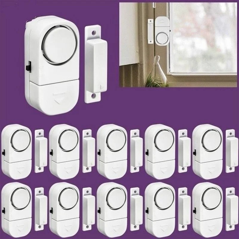 Alarmă de securitate pentru uși și ferestre, wireless, sistem de alarmă antifurt pentru ferestre, senzor magnetic Alarmă de securitate pentru uși și ferestre, wireless, sistem de alarmă antifurt pentru ferestre, senzor magnetic