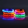 Nailon LED noapte siguranță intermitentă strălucire în întuneric lesă pentru câini câini luminoase fluorescente guler pentru ani