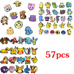10/20/27/57 buc anime Pokemon Pikachu adidași cataramă Kawaii Charizard Squirtle gaură papuci accesorii decorare cataramă cadour