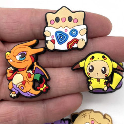 10/20/27/57 buc anime Pokemon Pikachu adidași cataramă Kawaii Charizard Squirtle gaură papuci accesorii decorare cataramă cadour