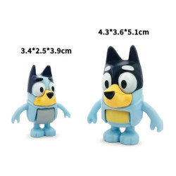 8 buc/set Bluey Bingo anime figurine jucărie figurine articulații mobile acțiune figura model păpuși copii ziua de naștere decor