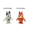 8 buc/set Bluey Bingo anime figurine jucărie figurine articulații mobile acțiune figura model păpuși copii ziua de naștere decor