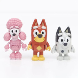 8 buc/set Bluey Bingo anime figurine jucărie figurine articulații mobile acțiune figura model păpuși copii ziua de naștere decor