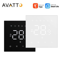 AVATTO Tuya WiFi Smart Termostat Sistem de încălzire prin pardoseală pentru boiler pe gaz Încălzire electrică Funcționează cu Al