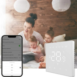 AVATTO Tuya WiFi Smart Termostat Sistem de încălzire prin pardoseală pentru boiler pe gaz Încălzire electrică Funcționează cu Al