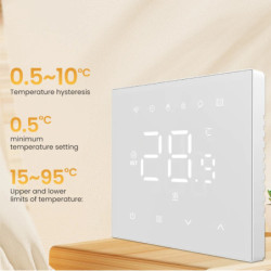 AVATTO Tuya WiFi Smart Termostat Sistem de încălzire prin pardoseală pentru boiler pe gaz Încălzire electrică Funcționează cu Al