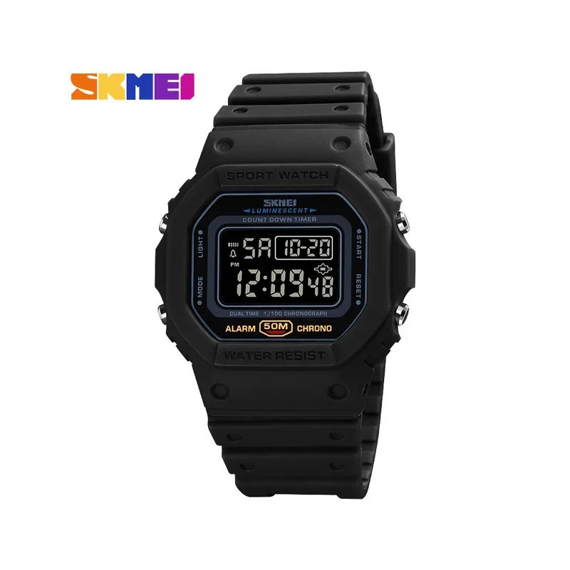 SKMEI 1628 Ceas digital militar pentru bărbați Sport impermeabil rezistent la șocuri Ceasuri de mână pentru bărbați LED Didplay 
