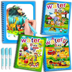 Cărți de colorat pentru copii, carte magică cu apă cu stilou, 2-4 ani, copii, jucării educative de învățare, jucării Montessori 