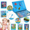 Cărți de colorat pentru copii, carte magică cu apă cu stilou, 2-4 ani, copii, jucării educative de învățare, jucării Montessori 