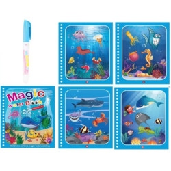 Cărți de colorat pentru copii, carte magică cu apă cu stilou, 2-4 ani, copii, jucării educative de învățare, jucării Montessori 